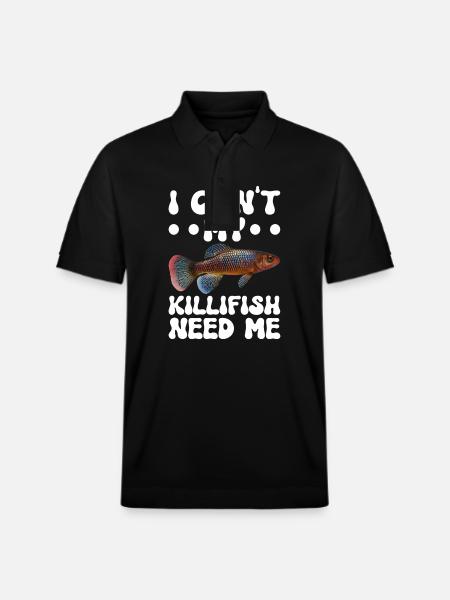 Killifish Quarium Fish - Stanley/Stella Unisex Organic Polo Shirt PREPSTER - black
