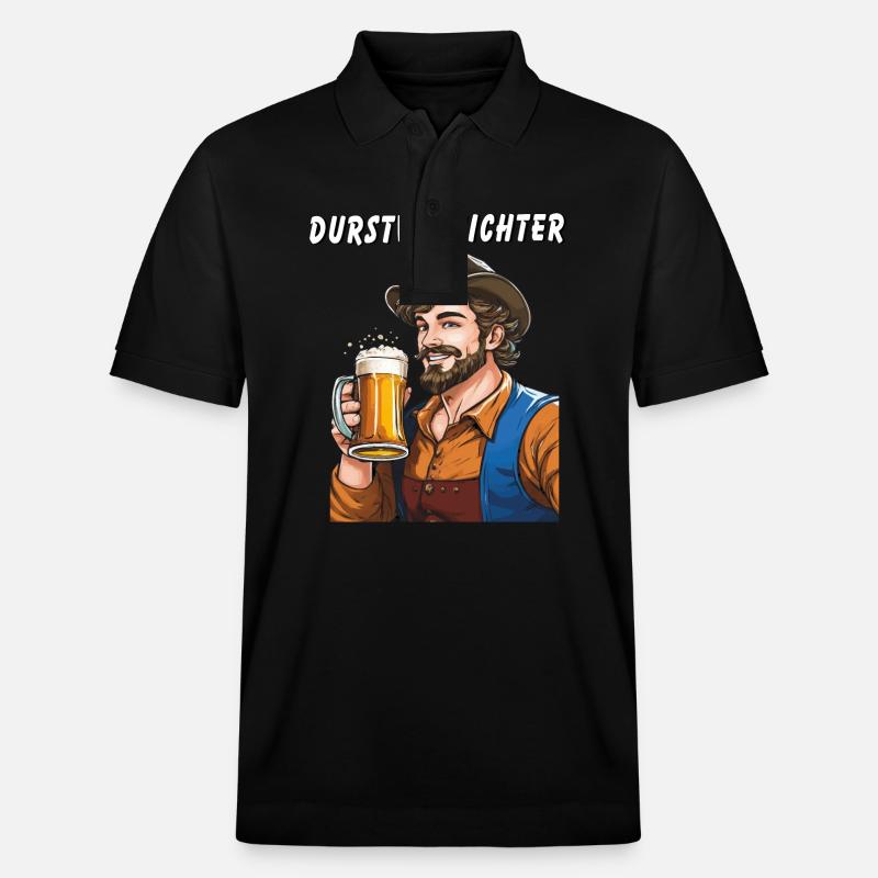 Bière MAN - Polo PREPSTER bio Stanley/Stella Unisexe - noir