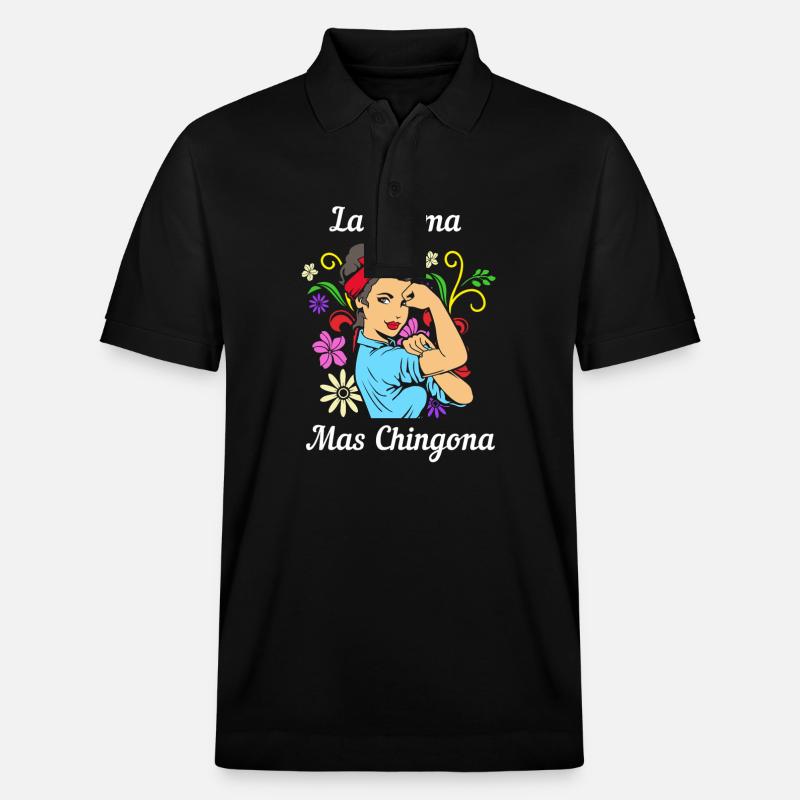 Latina Mutter - Stanley/Stella Unisex Bio-Poloshirt PREPSTER - Schwarz