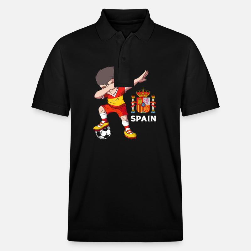 Spanien Spanisch - Stanley/Stella Unisex Bio-Poloshirt PREPSTER - Schwarz