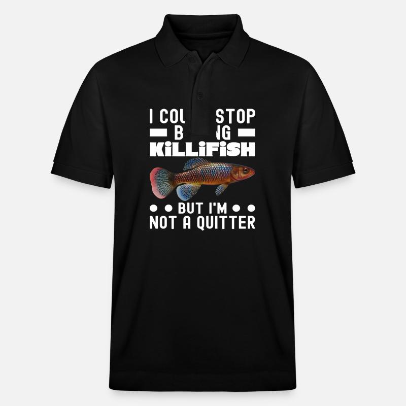 Killifish Quarium Fish - Polo PREPSTER bio Stanley/Stella Unisexe - noir