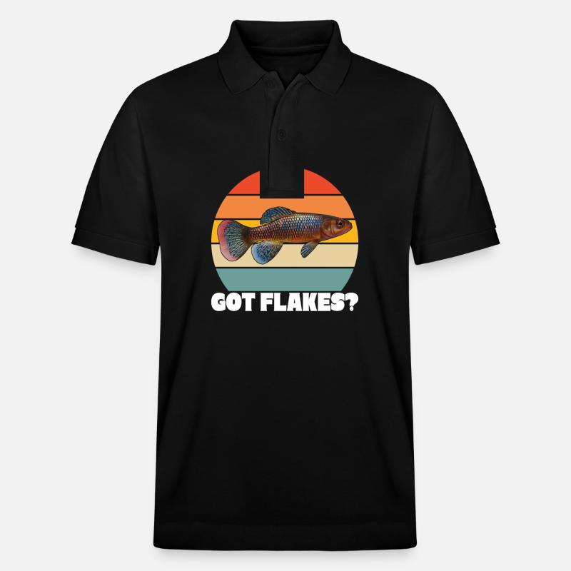 Killifish Quarium Fish - Polo PREPSTER bio Stanley/Stella Unisexe - noir