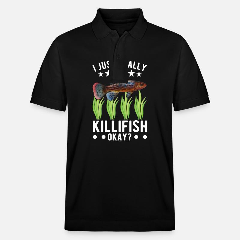 Killifish Quarium Fish - Polo PREPSTER bio Stanley/Stella Unisexe - noir