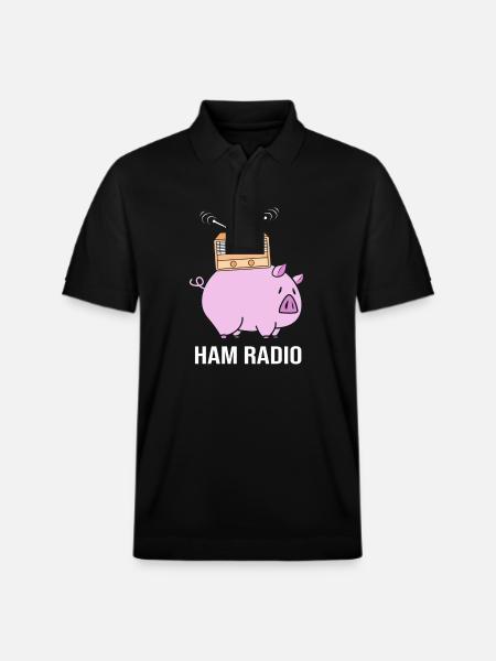 Amateurfunk Radio - Stanley/Stella Unisex Bio-Poloshirt PREPSTER - Schwarz