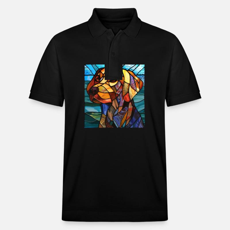 Vitrail artiste Vitrail Art - Polo PREPSTER bio Stanley/Stella Unisexe - noir