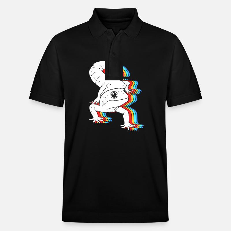 Leopard Gecko - Stanley/Stella Unisex Bio-Poloshirt PREPSTER - Schwarz