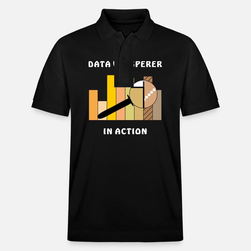 DATA WHISPERER EN ACTION - Polo PREPSTER bio Stanley/Stella Unisexe - noir