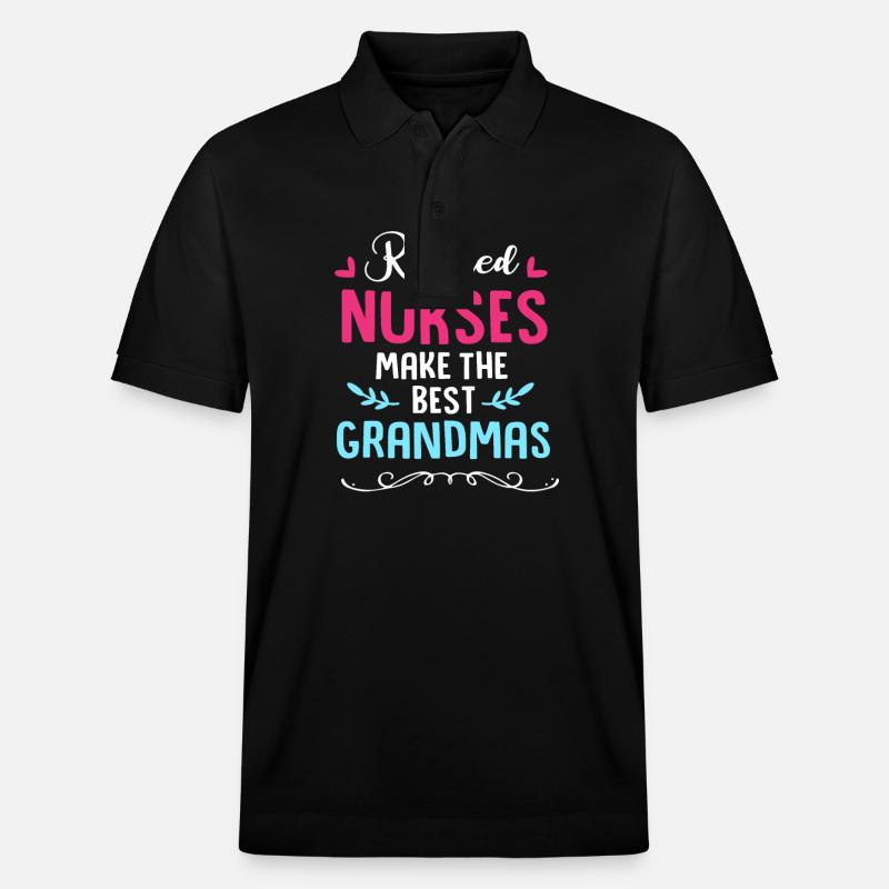 Krankenschwester Rente - Stanley/Stella Unisex Bio-Poloshirt PREPSTER - Schwarz