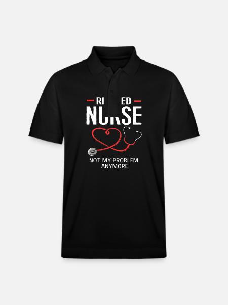Nurse Pension - Stanley/Stella Unisex Organic Polo Shirt PREPSTER - black