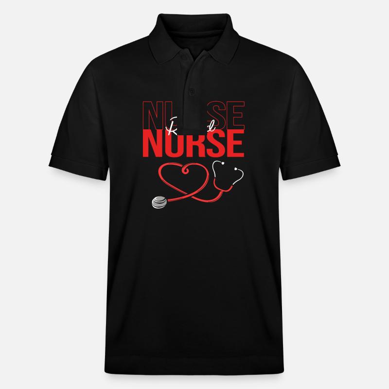 Pension d’infirmière - Polo PREPSTER bio Stanley/Stella Unisexe - noir