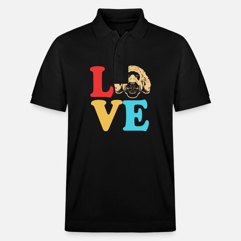 Goldendoodle - Polo PREPSTER bio Stanley/Stella Unisexe - noir