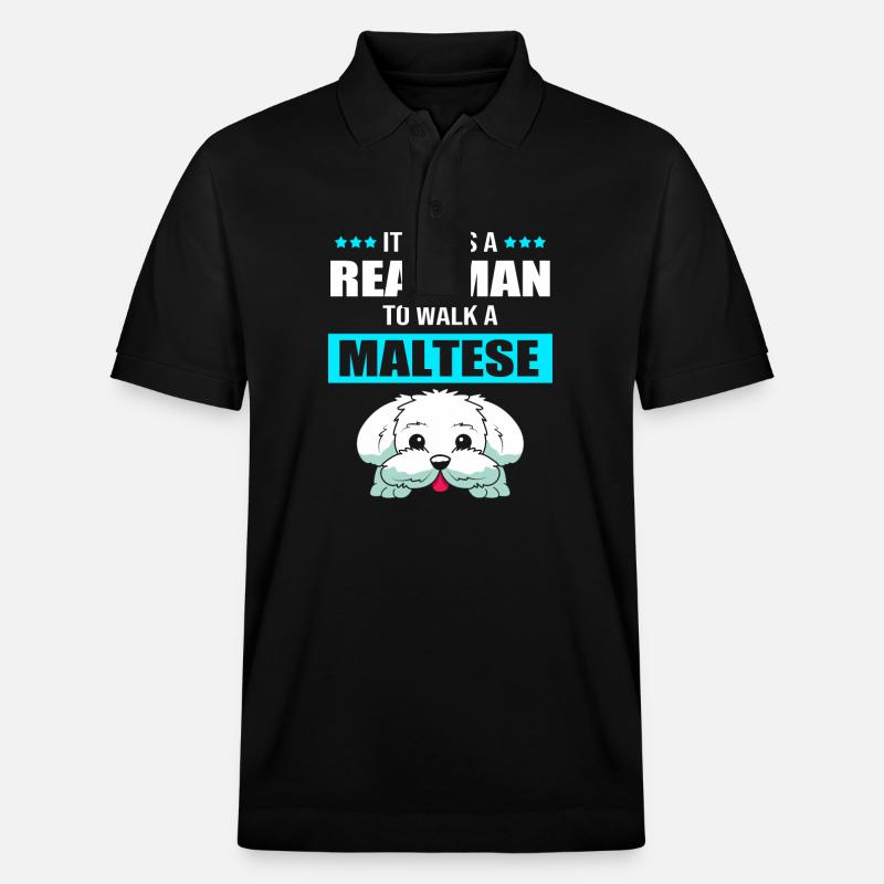 Malteser - Stanley/Stella Unisex Bio-Poloshirt PREPSTER - Schwarz