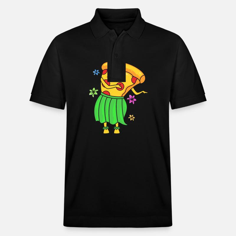 Pizza Hawaii - Stanley/Stella Unisex Bio-Poloshirt PREPSTER - Schwarz