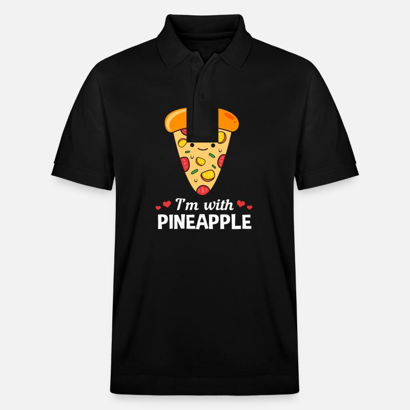 Pizza Hawaï Pizza Ananas - Polo PREPSTER bio Stanley/Stella Unisexe - noir