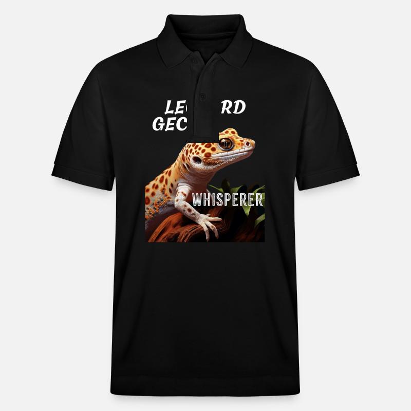 LEOPARD GECKO WHISPERER - Stanley/Stella Unisex Bio-Poloshirt PREPSTER - Schwarz