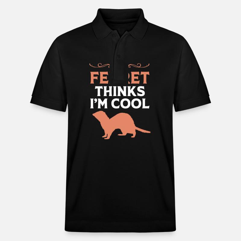 Frettchen - Stanley/Stella Unisex Bio-Poloshirt PREPSTER - Schwarz