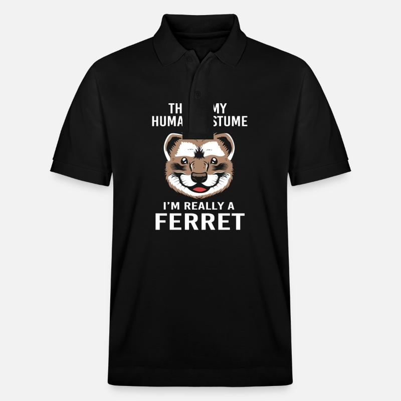 Frettchen - Stanley/Stella Unisex Bio-Poloshirt PREPSTER - Schwarz