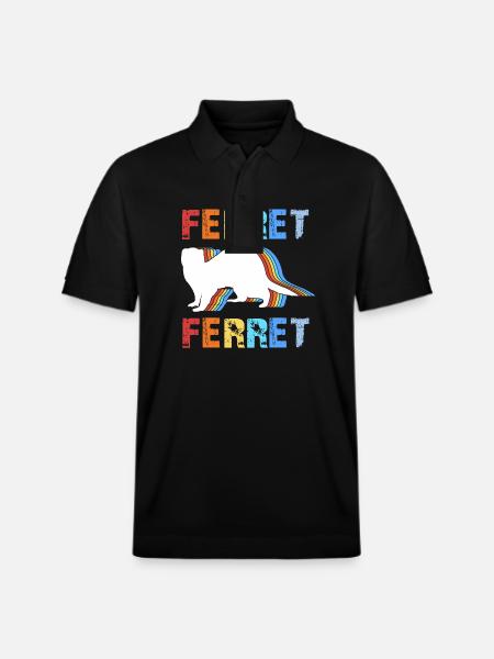 Ferret - Stanley/Stella Unisex Organic Polo Shirt PREPSTER - black