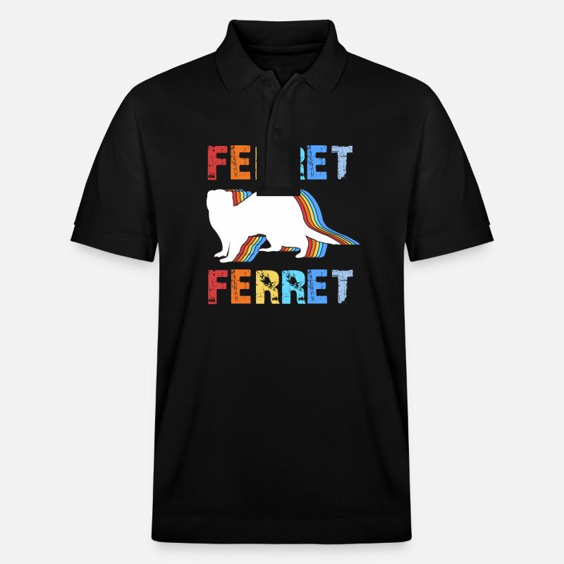 Frettchen - Stanley/Stella Unisex Bio-Poloshirt PREPSTER - Schwarz
