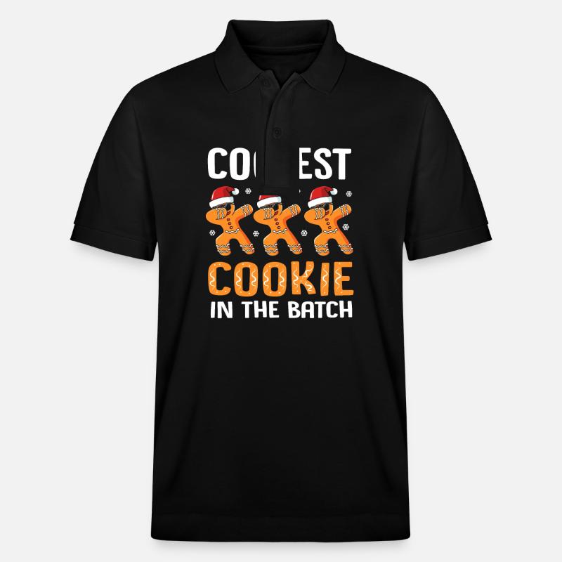 Lebkuchenmann Lebkuchenherz Lebkuchen Naschen - Stanley/Stella Unisex Bio-Poloshirt PREPSTER - Schwarz