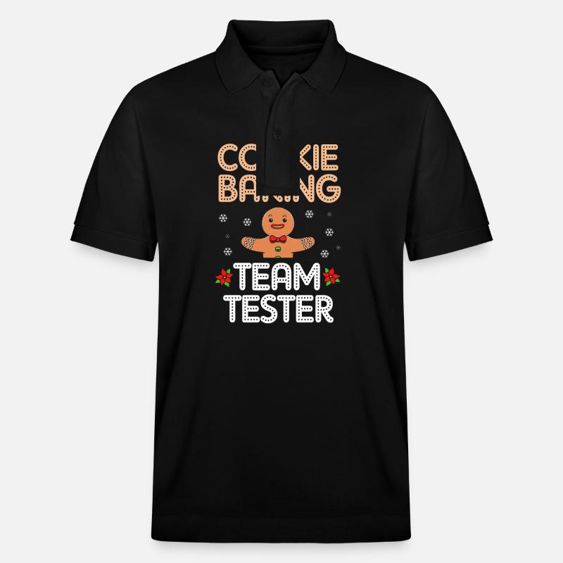 Lebkuchenmann Lebkuchenherz Lebkuchen Naschen - Stanley/Stella Unisex Bio-Poloshirt PREPSTER - Schwarz