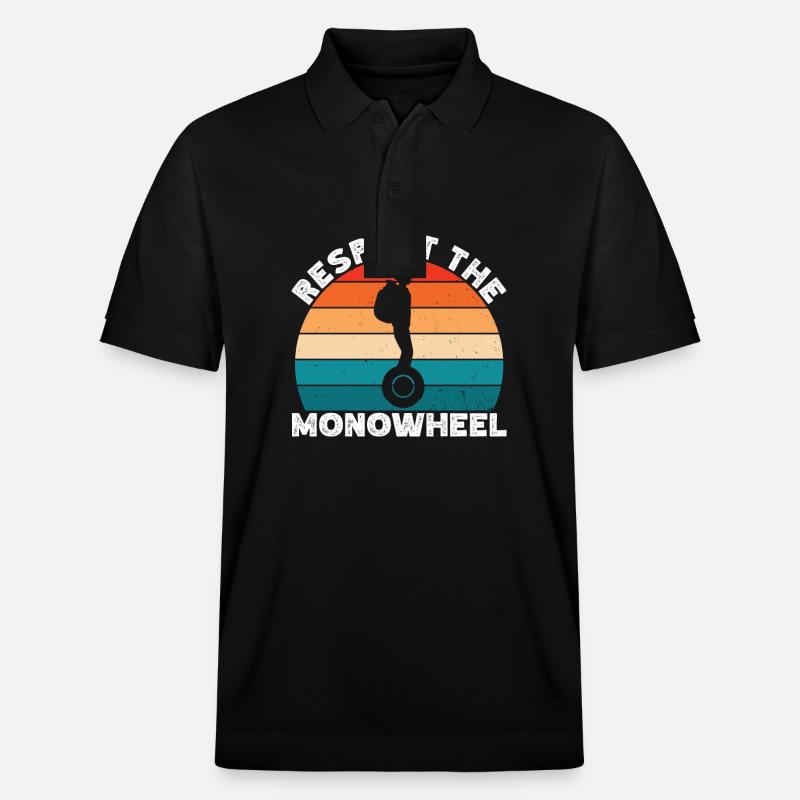 EUC Monowheel - Stanley/Stella Unisex Bio-Poloshirt PREPSTER - Schwarz