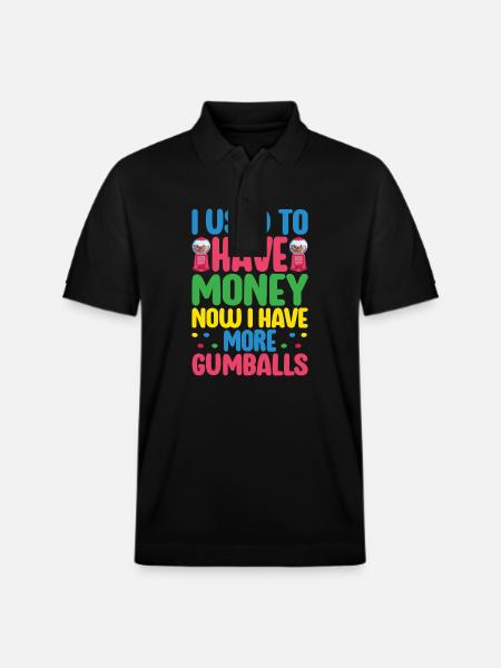 Gumball Machine Chewing Gum Machine - Stanley/Stella Unisex Organic Polo Shirt PREPSTER - black