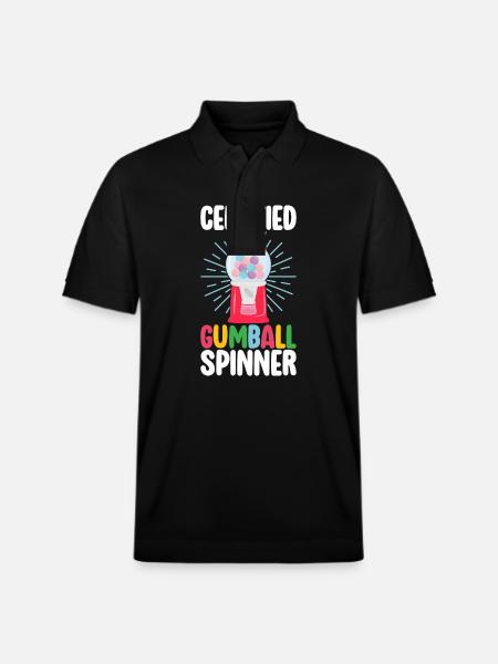 Gumball Machine Chewing Gum Machine - Stanley/Stella Unisex Organic Polo Shirt PREPSTER - black