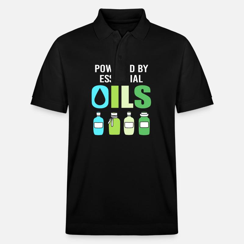 Ätherisches Öl - Stanley/Stella Unisex Bio-Poloshirt PREPSTER - Schwarz