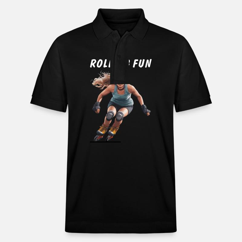 FRAU ROLLSCHUHE ROLLING FUN - Stanley/Stella Unisex Bio-Poloshirt PREPSTER - Schwarz
