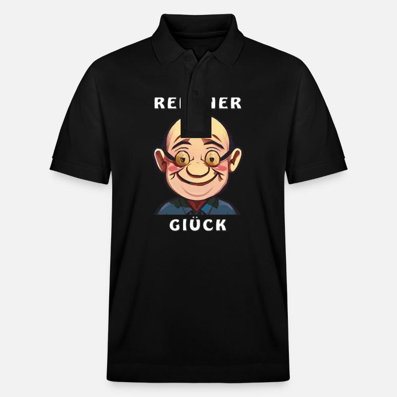 RENTNER GLÜCK - Stanley/Stella Unisex Bio-Poloshirt PREPSTER - Schwarz