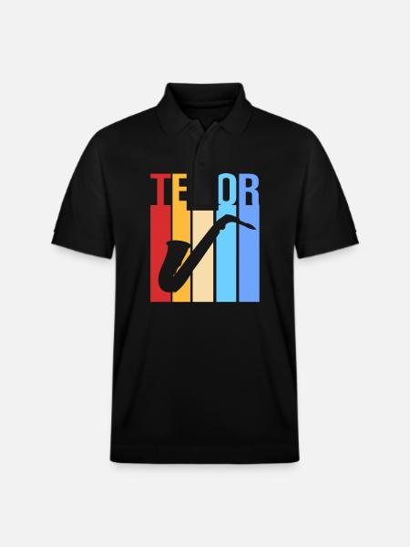 Saxophone Saxophonist - Stanley/Stella Unisex Organic Polo Shirt PREPSTER - black