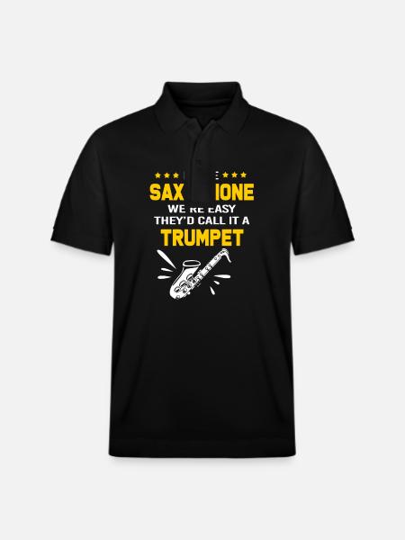 Saxophone Saxophonist - Stanley/Stella Unisex Organic Polo Shirt PREPSTER - black