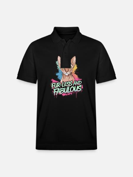 Fur-less and Fabulous - Stanley/Stella Unisex Bio-Poloshirt PREPSTER - Schwarz