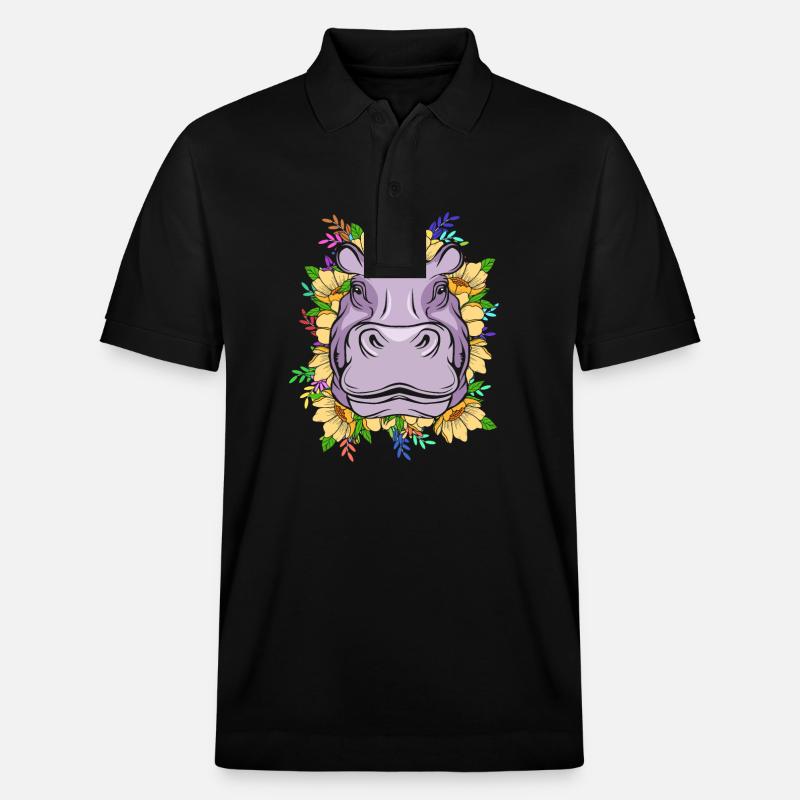 Hippopotame - Polo PREPSTER bio Stanley/Stella Unisexe - noir