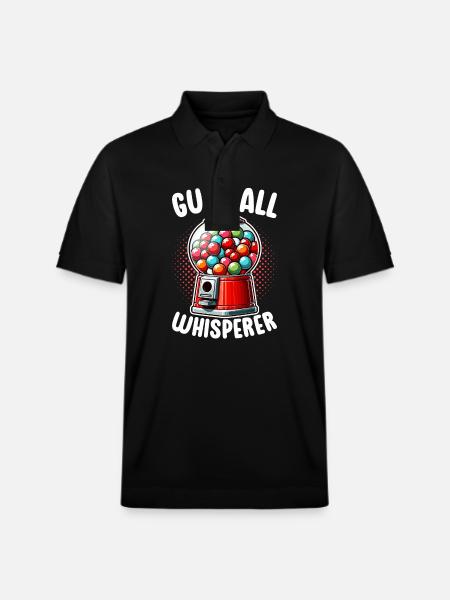 Gumball Machine chewing gum machine - Stanley/Stella Unisex Organic Polo Shirt PREPSTER - black