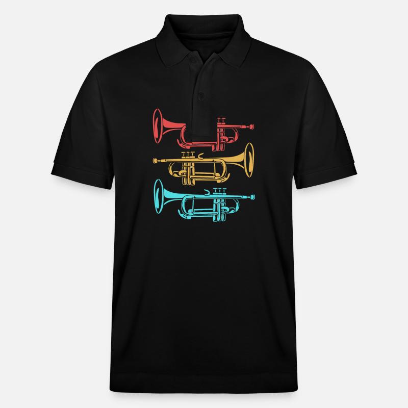 Posaune - Stanley/Stella Unisex Bio-Poloshirt PREPSTER - Schwarz