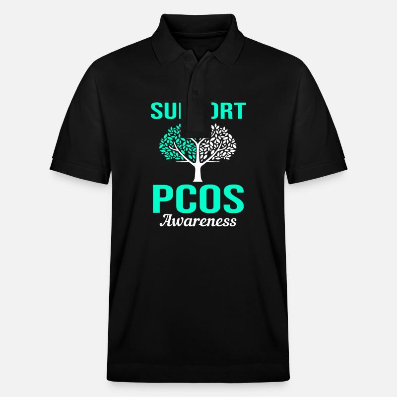 Pcos-Bewusstsein - Stanley/Stella Unisex Bio-Poloshirt PREPSTER - Schwarz