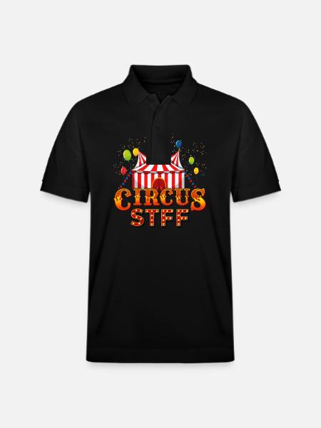 Circus - Stanley/Stella Unisex Organic Polo Shirt PREPSTER - black