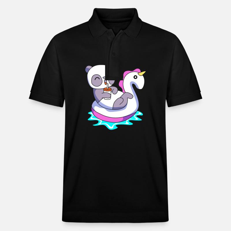 Pool Party - Stanley/Stella Unisex Bio-Poloshirt PREPSTER - Schwarz