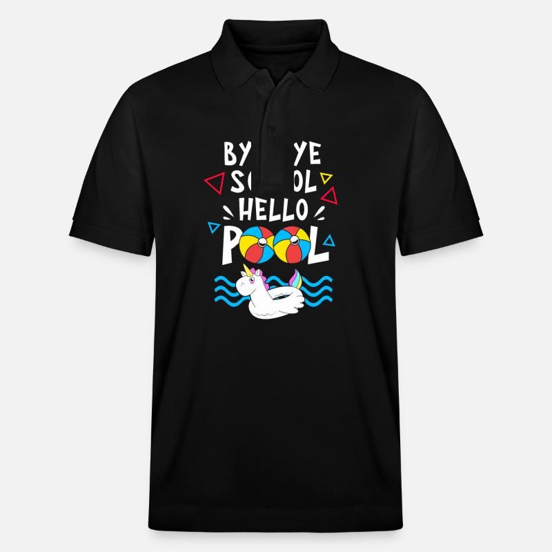 Pool Party - Stanley/Stella Unisex Bio-Poloshirt PREPSTER - Schwarz