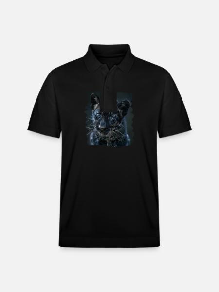 Panthers Panther - Stanley/Stella Unisex Organic Polo Shirt PREPSTER - black