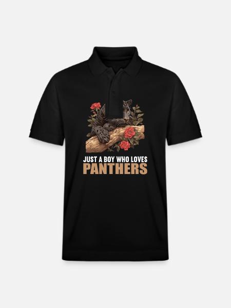 Panthers Panther - Stanley/Stella Unisex Organic Polo Shirt PREPSTER - black
