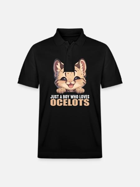 Ocelots Ocelot - Stanley/Stella Unisex Organic Polo Shirt PREPSTER - black