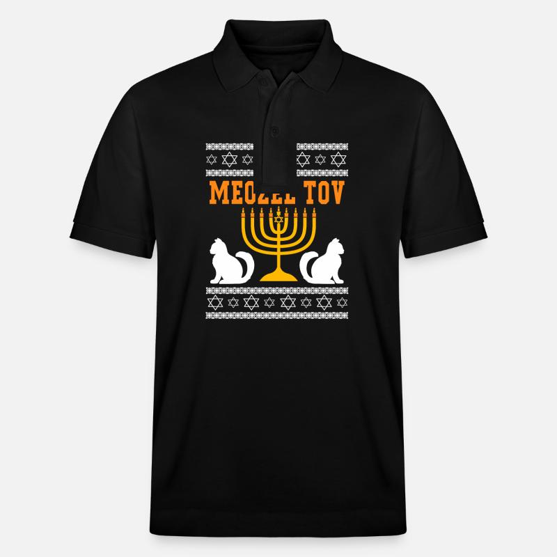 Chanukkah - Stanley/Stella Unisex Bio-Poloshirt PREPSTER - Schwarz