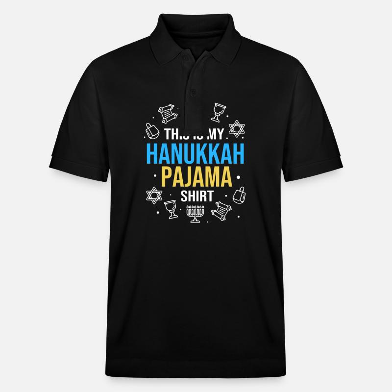Chanukkah - Stanley/Stella Unisex Bio-Poloshirt PREPSTER - Schwarz