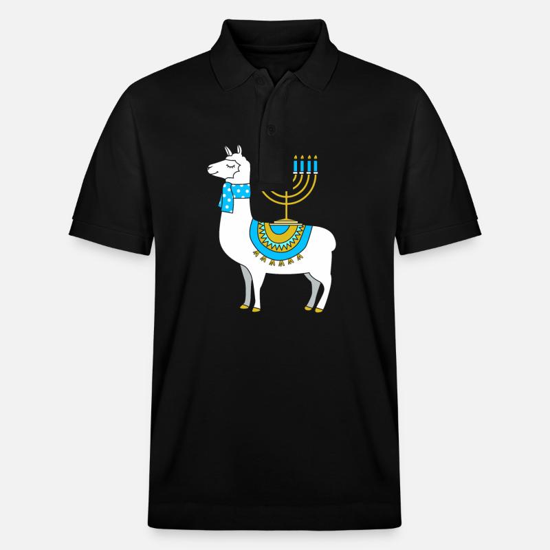 Hanoucca - Polo PREPSTER bio Stanley/Stella Unisexe - noir