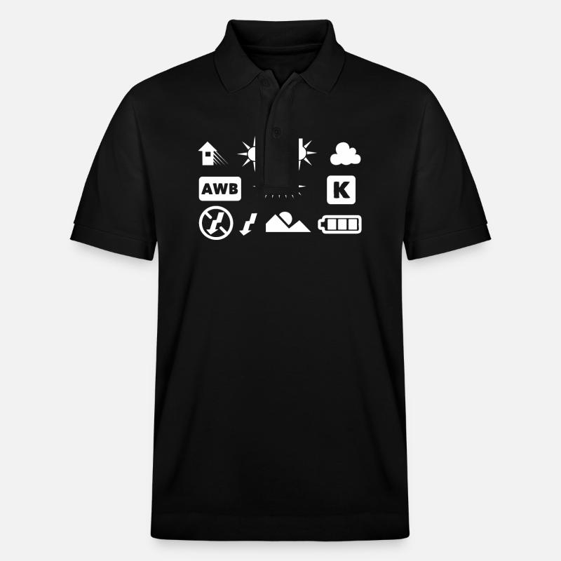 Kamerafunktion Bildfotografie - Stanley/Stella Unisex Bio-Poloshirt PREPSTER - Schwarz