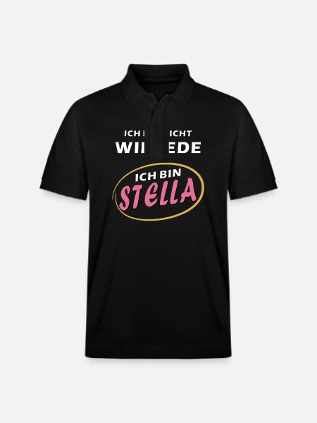 I'M STELLA - Stanley/Stella Unisex Organic Polo Shirt PREPSTER - black