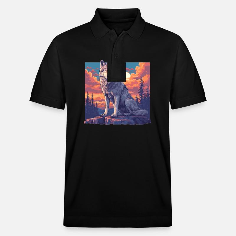Loups Loup - Polo PREPSTER bio Stanley/Stella Unisexe - noir